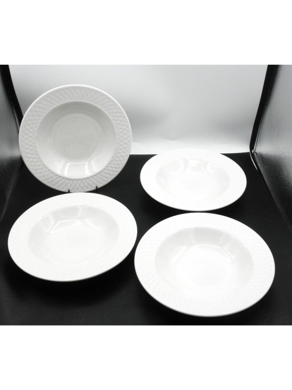 Westerly Basket by Oneida 9 Inch Rim Soup Bowls Set of 4 Pattern Code: ONEWEB - Picture 6 of 6